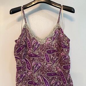 St. John's Bay Purple Paisley Camisole